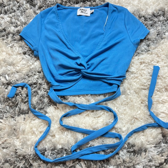 Princess Polly Tops - Princess Polly Aiden Blue Top